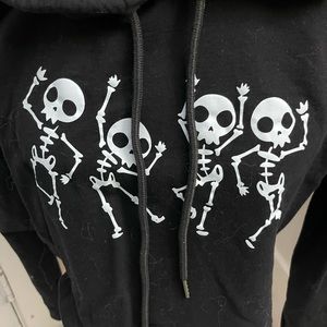 Extra large crop hoodie